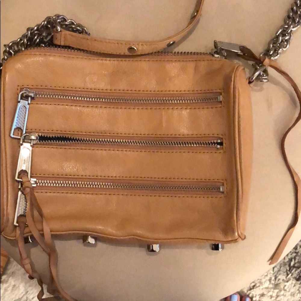 Tan Rebecca Minkoff crossbody bag